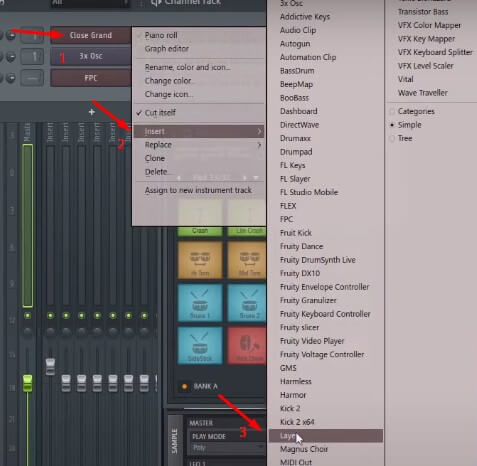 Using Layer on MIDI keyboard FL Studio 20