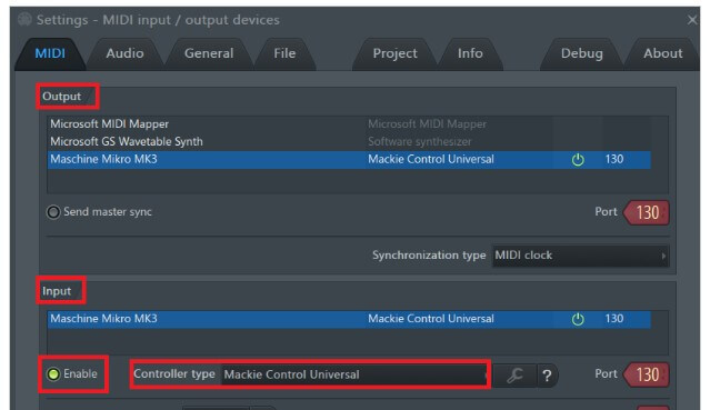 fl studios microsoft midi mapper types