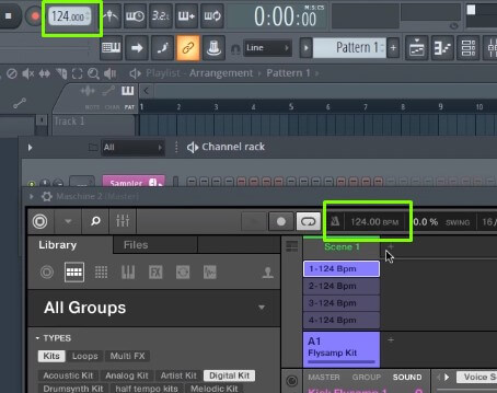 Using Maschine Tempo and BPM