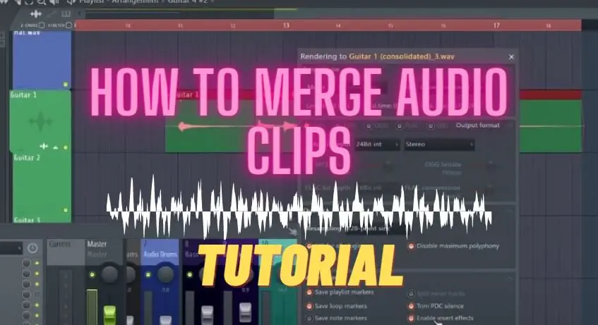 how to merge clips in fl studio