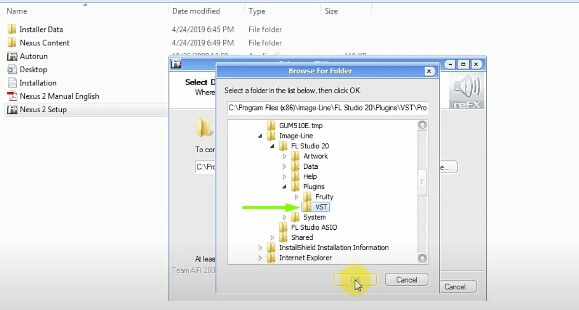 nexus 2 vst not showing up under fl studio 12