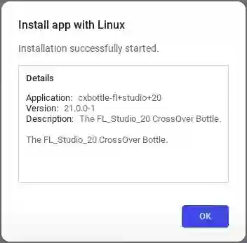 Installing files with the ''Install with Linux'' tool