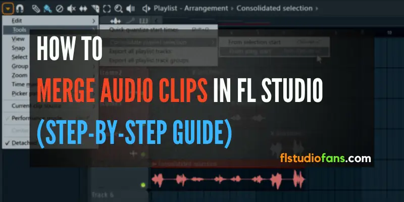 How to consolidate audio clips in FL Studio