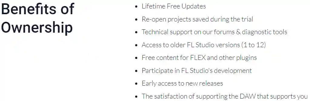 Benefits of FL Studio license ownership